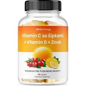 Vitamín C 1 200 mg so šípkami + Vitamín D + Zinok PREMIUM, 90 tbl.