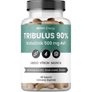 MOVit Tribulus 90% kotvičník 500 mg 4 v 1, 90 cps.