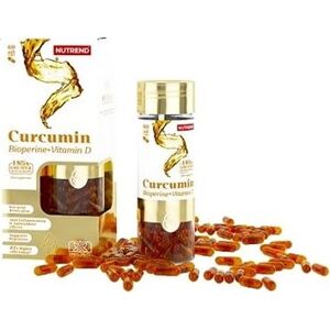 Nutrend Curcumin + Bioperine + Vitamín D, 60 kapsúl