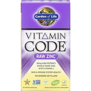 Garden of life Vitamin Code Raw Zinc 15 mg (zinek + vitamín C), 60 kapslí