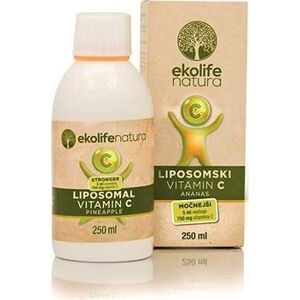 Ekolife Natura Liposomal Vitamin C 750mg 250ml ananas (Lipozomální vitamín C)