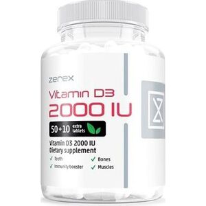 Zerex Vitamín D 2000 IU, 60 tabliet
