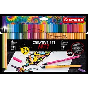 STABILO CREATIVE SET ARTY – Pen 68, point 88, puzdro 36 ks