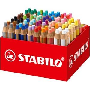 STABILO woody 3 v 1 – box 76 ks so 4 strúhadlami (24 farieb)