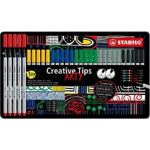 STABILO Creative Tips ARTY - sada 30 ks v plechu (6 barev Classic)