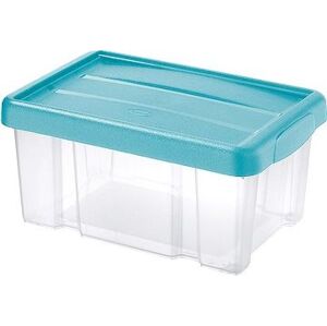 Tontarelli PUZZLE Box s víkem 5 l, transparent/modrá