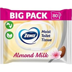 ZEWA Almond Milk vlhčený toaletný papier Big Pack (80 ks)