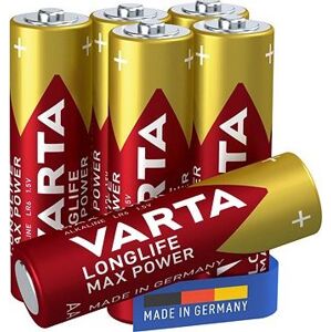 VARTA alkalická batéria Longlife Max Power AA 4 + 2 ks