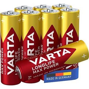 VARTA alkalická batéria Longlife Max Power AA 5 + 3 ks