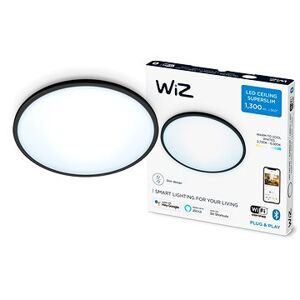 WiZ Tunable White SuperSlim stropné svietidlo 14 W čierne