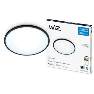 WiZ Tunable White SuperSlim stropné svietidlo 16 W čierne