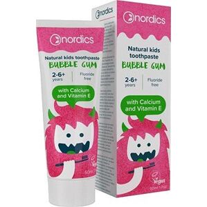 NORDICS prírodná zubná pasta pre deti s príchuťou žuvačky 50 ml